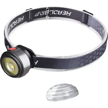 Čelovka Čelová svítilna Techsuit (HL-B-01) - Svítilna s režimy červeného a bílého světla, Li-Ion baterie, XPG, COB Highlight LED