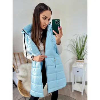 Dámská vesta Dlouhá dámská BABYBLUE vesta , VELIKOST UNI ( S, M , L )
