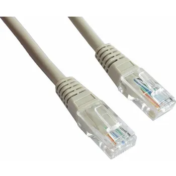 Kabel Gembird propojovací kabel RJ45, kat. 5e, UTP, 0,5m, šedý (PP12-0,5M)