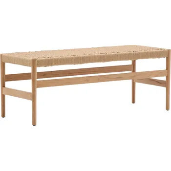 Dubová lavice Kave Home Zaide 120 cm