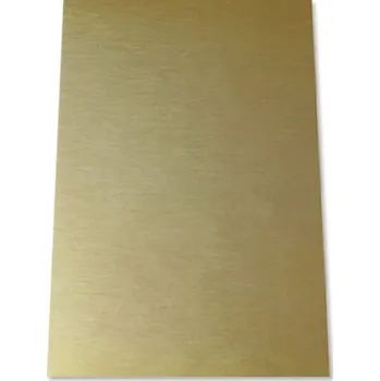 Plech Hliníkový plech A4 kartáčovaný matný - zlatá sublimace termotransfer