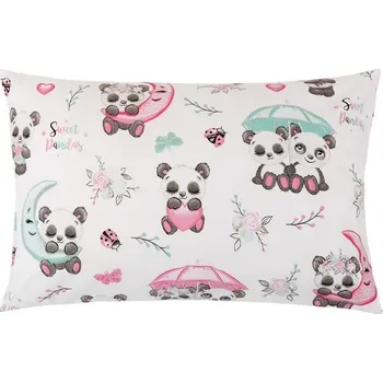 Dekorativní polštářek Bellatex Povláček bavlna 40x60cm na zip Medvídek panda