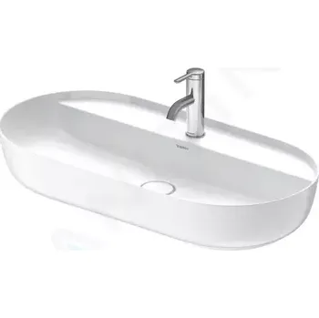 Umyvadlo Duravit Luv Umyvadlo na desku, 80x40 cm, bez přepadu, s otvorem pro baterii, WonderGliss, bílá/matná bílá, 03808026001