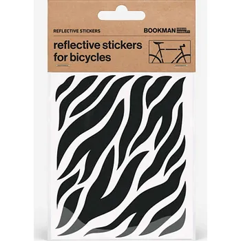 Reflexní samolepky na kolo Bookman Zebra barva Černá