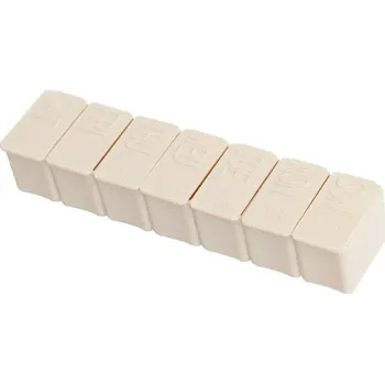 Dávkovač léků Týdenní dávkovač léků | pilulkovník | cestovní lékárnička | box na léky - Béžová - 1 BOX
