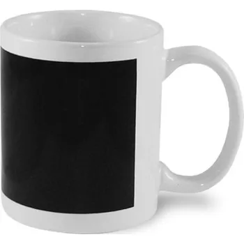 Stolování Magický hrnek 330 ml A+ bílý - černé okénko sublimace termotransfer