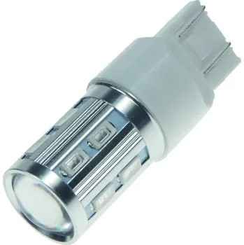Žárovka CREE LED T20 (7443) červená, 10-30V 12SMD + 3W LED