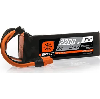 RC náhradní díl Spektrum Smart LiPo 14.8V 2200mAh 50C IC3
