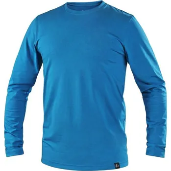 CXS Tričko SIMON, dlouhý rukáv, azurově modré, vel. 2XL
