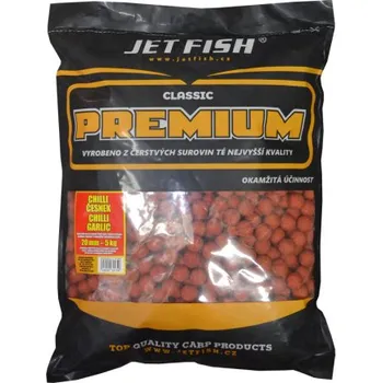 Boilies Boilies Jet Fish Premium Classic - Chilli / Česnek - 20 mm / 5 kg