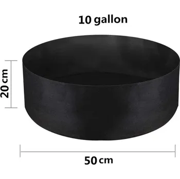 Vyvýšený záhon Textilní záhon pro pěstování - černá 10 galonů