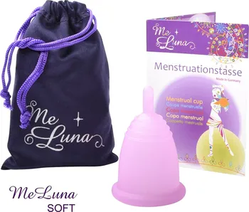 Menstruační kalíšek Me Luna Soft menstruační kalíšek se stopkou růžový