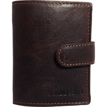 Peněženka Kožené pouzdro na karty SendiDesign Carte Brown