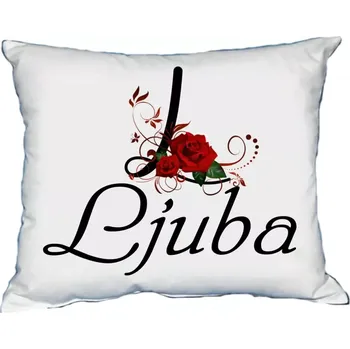 Dekorativní polštářek Moon River LJUBA polštář s dámským jménem 30x40 cm
