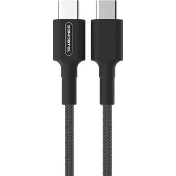 USB hub SOMOSTEL USB-C - USB-C 18W PD 3.6A černý