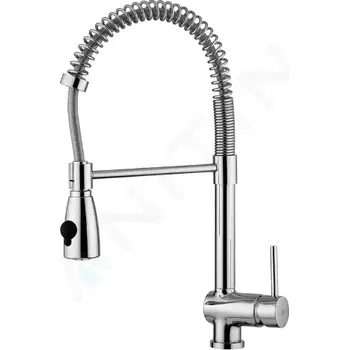 Vodovodní baterie Paffoni Stick Dřezová baterie s flexibilním ramenem, chrom, SK178CR