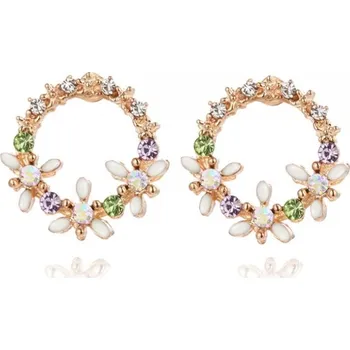 Náušnice Carla Dámské náušnice květinové Porter zlatá