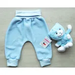 AMÁLKA Rostoucí kalhoty z bavlněné svetroviny, modré Velikost: 62