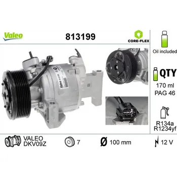 Kompresor klimatizace Kompresor, klimatizace VALEO 813199