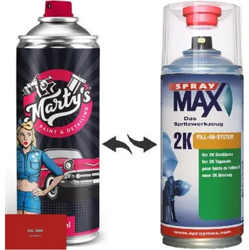 Barva ve spreji Barva ve spreji RAL 3000 stupeň lesku Polomat kvalita laku 1K Akrylátový lak