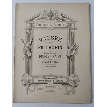 Fryderyk Chopin - Valčíky klavír pro 4 ruce