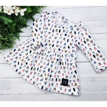 Dívčí šaty Princess šaty s dlouhým rukávem - Beetle 74/80