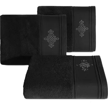 Ručník BAVLNĚNÝ RUČNÍK KLAS2 50X90 CM ČERNÁ