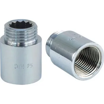 Vodovodní potrubí Slovarm KE263CR prodloužení DN15x100 závitová, voda, mosaz/chrom