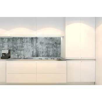 Tapeta DIMEX | Fototapeta do kuchyně Šedá betonová zeď KI-180-298 | 180 x 60 cm | šedá + Samolepicí fototapeta za kuchyňskou linku DIMEX Šedá betonová zeď v šíři 180 cm