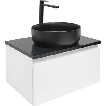 Koupelnový nábytek SAT Koupelnová skříňka s krycí deskou SAT B-WAY 59x30x45 cm bílá lesk BWAY60WZUB BWAY60WZUB