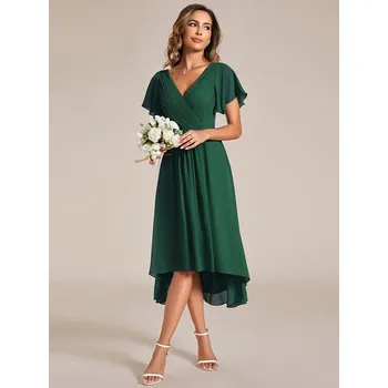 Dámské šaty Ever Pretty šaty midi délka 1923 zelené Velikost: 8XL / 56 / 24 / 28