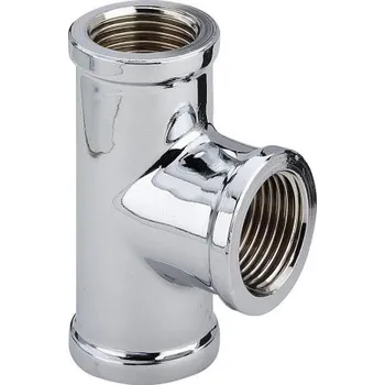 Viega 1622 T-kus 1/2", mosaz/chrom