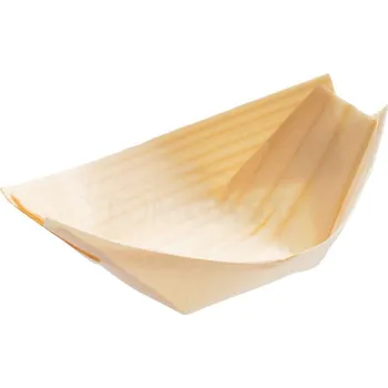 Jednorázové nádobí Verlo Loďka bambusová 10 × 20,5 cm (50 ks)