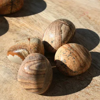 Drahý kámen Jaspis obrázkový - tromlovaný mix M