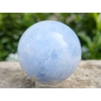 Přírodní kámen Koule kalcit modrý Ø54mm Madagaskar