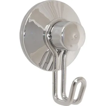 Držák na ručník Erga Vešiak kúpelňový háčik s prísavkou chrom - Yoka