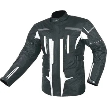 Moto bunda MAXX NF 2201 Textilní bunda černo stříbrná Velikost.: 3XL