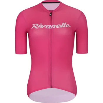 cyklistický dres RIVANELLE Cyklistický dres s krátkým rukávem - DRAW UP - růžová XL
