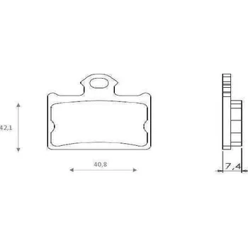 Brzdový komplet Brenta FT4159 zadní sintrované brzdové destičky na motorku HUSQVARNA CR 65 rok 12-13