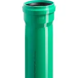 Trubka hrdlová kanalizační Osma KG 2000 Polypropylen PPKGEM SN10, DN 250 x 7,7 x 1000 mm, zelená