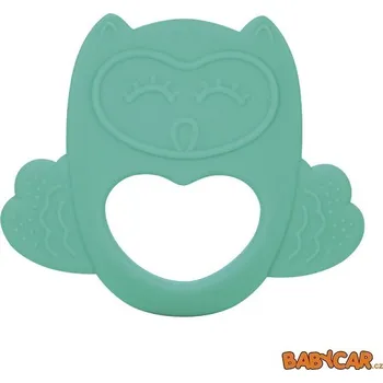 dětská jídelní sada CANPOL BABIES silikonové chladítko SOVA Zelená