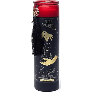 Svíčka Milujeme Kameny Manifestační svíčka - Love Spell - růže a pivoňka 380050