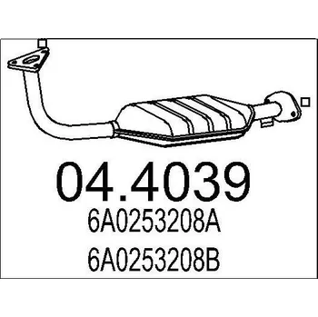 Katalyzátor Katalyzátor MTS 04.4039