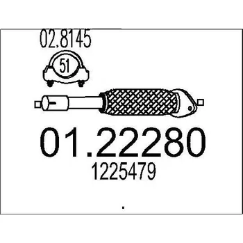 Výfuková trubka Výfuková trubka MTS 01.22280