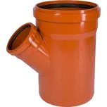 Odbočka kanalizační PVC Osma KGEA 45°, DN 315 x 160, oranžová