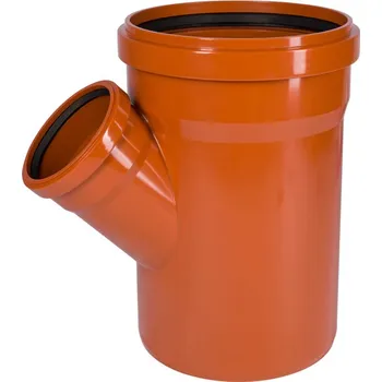 Kanalizační potrubí Odbočka kanalizační PVC Osma KGEA 45°, DN 315 x 160, oranžová