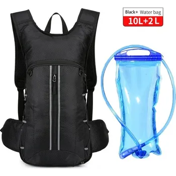 batoh na kolo Vodotěsný cyklistický batoh |10 l - Černý vak na vodu