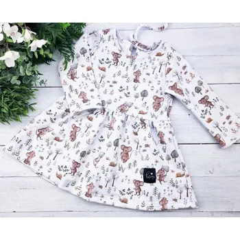 Dívčí šaty Princess šaty s dlouhým rukávem - Mouse 110