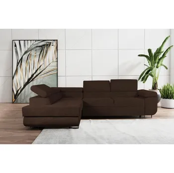 Sedací souprava Sedací souprava Dolly L tmavě hnědá