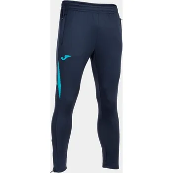 Pánské/Chlapecké sportovní tepláky JOMA CHAMPIONSHIP VII LONG PANTS NAVY FLUOR TURQUOISE Velikost: S, Barva: NAVY